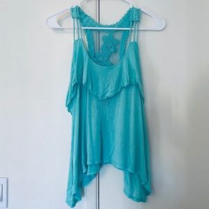 Wet Seal Flowy Lace Design Tank (S)